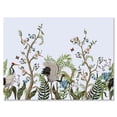 thumbnail image 1 of Designart ' Border With Peonies and Cranes In Chinoiserie Style ' Traditional Canvas Wall Art Print, 1 of 4