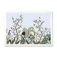 thumbnail image 1 of Designart 'Border With Peonies and Cranes In Chinoiserie Style' Traditional Framed Art Print, 1 of 4