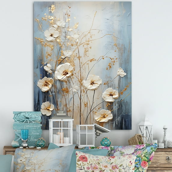 Designart "Botanical Delights Of Wildflowers I" Wildflowers Wall Art Prints