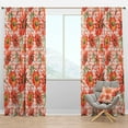 thumbnail image 1 of Designart 'Botanical Floral Retro I' Mid-Century Modern Blackout Curtain Panel, 1 of 4