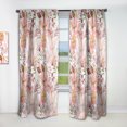 thumbnail image 1 of Designart 'Botanical Floral Retro III' Mid-Century Modern Curtain Panel, 1 of 5