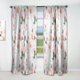 thumbnail image 1 of Designart 'Botanical Floral Retro VI' Mid-Century Modern Curtain Panel, 1 of 5