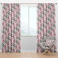 thumbnail image 1 of Designart 'Botanical Floral Retro XII' Mid-Century Modern Blackout Curtain Panel, 1 of 4
