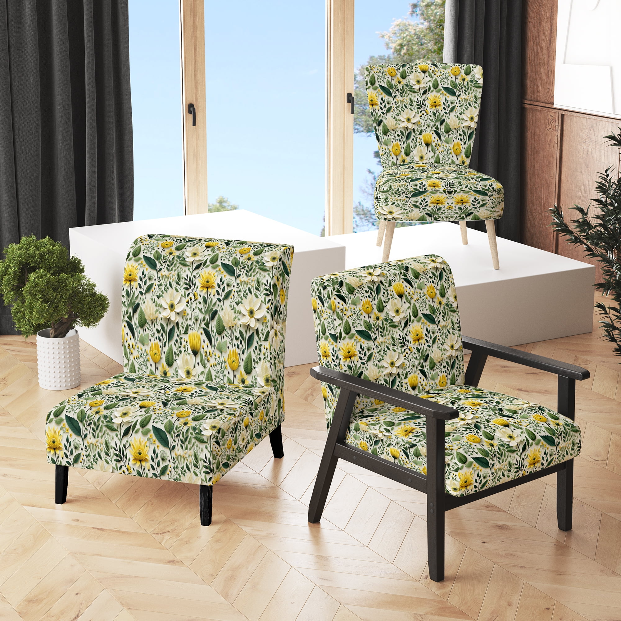Eclectic accent chair discount