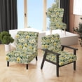 thumbnail image 1 of Designart "Botanical Greenery In Meadow Hues" Green Botanical Upholstered Accent Chair - Bohemian & Eclectic Arm Chair For Bedroom, 1 of 5