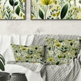 thumbnail image 1 of Designart "Botanical Greenery In Meadow Hues I" Botanical Printed Throw Pillow, 1 of 5