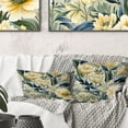 thumbnail image 1 of Designart "Botanical Ikat Oasis" Floral Printed Throw Pillow, 1 of 5