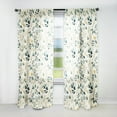 thumbnail image 1 of Designart "Botanical Minimalism III" Botanical Bohemian Room Darkening Curtain, Floral Single Panel, 1 of 6