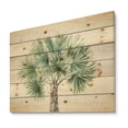 thumbnail image 1 of Designart 'Botanical Mixed Green Palms III' Farmhouse Print on Natural Pine Wood, 1 of 3