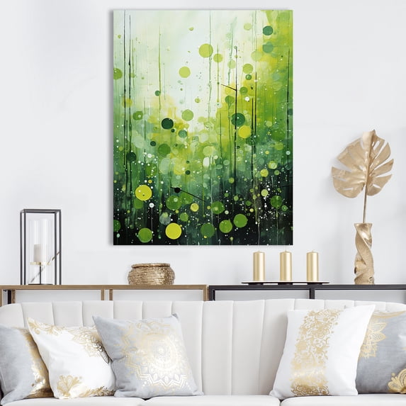 Designart "Botanical Quarters With A Quirky Twist II" Pop Art Canvas Art Print