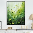 thumbnail image 1 of Designart "Botanical Quarters With A Quirky Twist II" Pop Art Floater Framed Canvas Art Print, 1 of 5