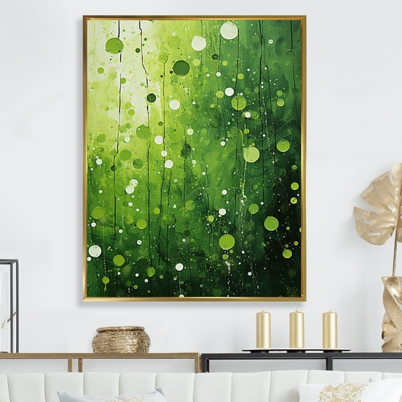 Designart "Botanical Quarters With A Quirky Twist" Pop Art Floater Framed Canvas Prints