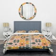 thumbnail image 1 of Designart 'Botanical Retro Design I' Mid-Century Modern Duvet Cover Set, 1 of 4