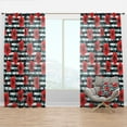 thumbnail image 1 of Designart 'Botanicals Elementary I' Floral Curtain Panel, 1 of 4