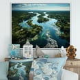 thumbnail image 1 of Designart "Botswana s Okavango Delta I" Landscapes Floater Framed Wall Decor, 1 of 7