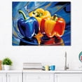 thumbnail image 1 of Designart "Bountiful Bell Peppers" Vegetables Wall Decor, 1 of 7