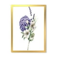 thumbnail image 1 of Designart 'Bouquet Of Lavender Anemone Artichoke & Hydrangea ' Traditional Framed Art Print, 1 of 4