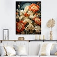 thumbnail image 1 of Designart "Bouquet Of Orange Flowers In Popart" Pop Art Canvas Prints, 1 of 7