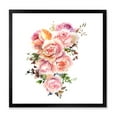 thumbnail image 1 of Designart 'Bouquet Of Pink Roses Flowers' Traditional Framed Art Print, 1 of 4