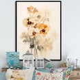 thumbnail image 1 of Designart "Bouquet Of Vivid Pansy Dreams" Pansies Floater Framed Canvas Art Print, 1 of 5