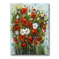 thumbnail image 1 of Designart ' Bouquet Of White and Red Wildflowers ' Traditional Canvas Wall Art Print, 1 of 4