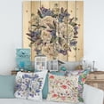 thumbnail image 1 of Designart 'Bouquet Peonies In Blue and White' Traditional Print on Natural Pine Wood, 1 of 5