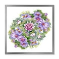 thumbnail image 1 of Designart 'Bouquet With Daisies and Purple Chrysanthemums' Traditional Framed Art Print, 1 of 4
