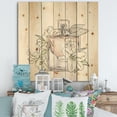 thumbnail image 1 of Designart 'Bouquet of Flowers and Perfume Bottle II' Traditional Print on Natural Pine Wood, 1 of 5
