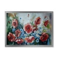 thumbnail image 1 of Designart 'Bouquet of Poppies Retro Style' Traditional Framed Art Print, 1 of 4