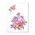 thumbnail image 1 of Designart 'Bouquet of Purple and Pink Flowers I' Farmhouse Framed Art Print, 1 of 4