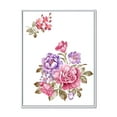thumbnail image 1 of Designart 'Bouquet of Purple and Pink Flowers I' Farmhouse Framed Canvas Wall Art Print, 1 of 5
