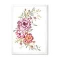 thumbnail image 1 of Designart 'Bouquet of Purple and Pink Flowers III' Farmhouse Framed Art Print, 1 of 4