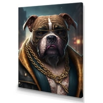 Designart Boxer Gangster In NYC I Canvas Wall Art