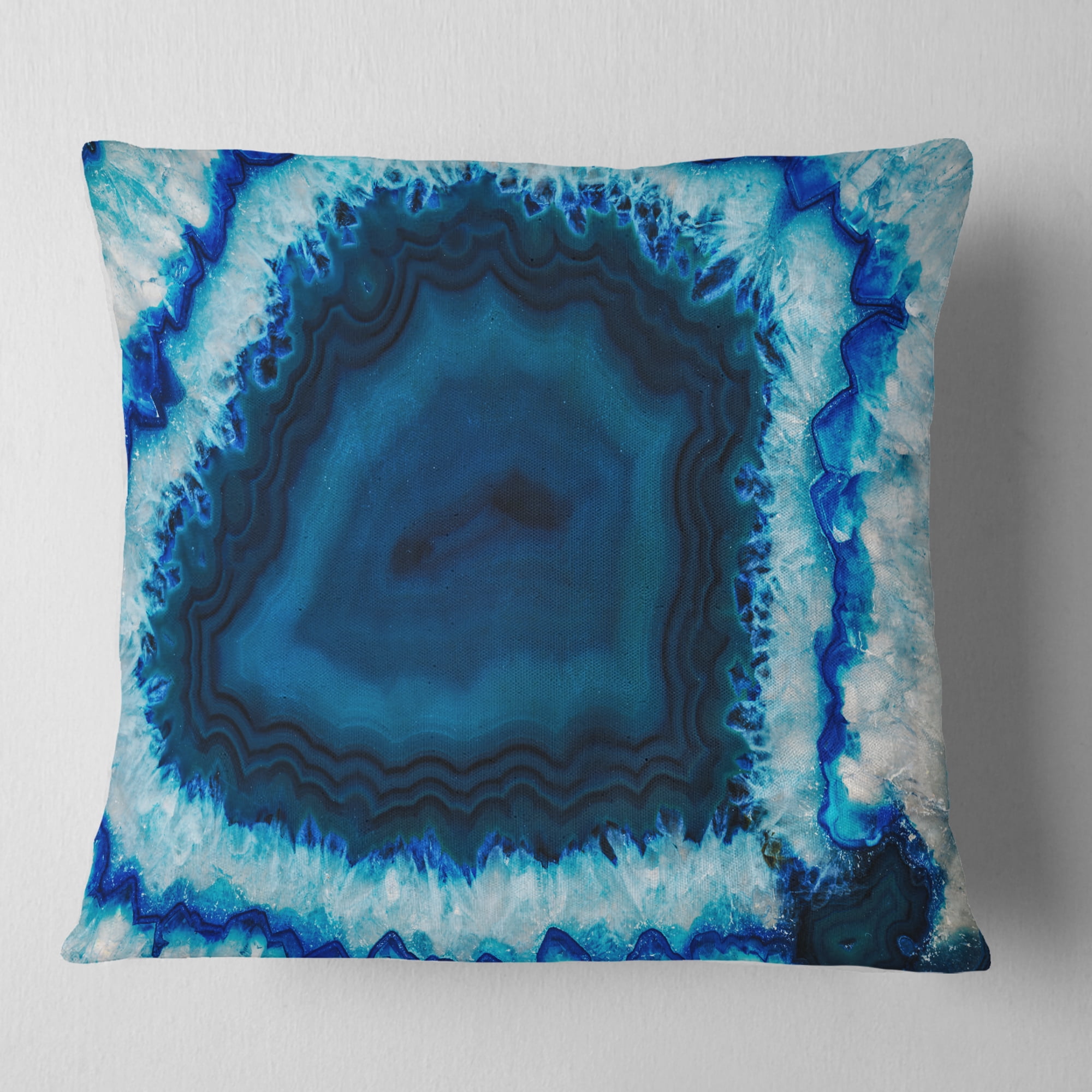 Designart Brazilian Thunder Egg - Abstract Throw Pillow - 18x18