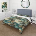 thumbnail image 1 of Designart "Breezy Palms In The Tropics V" Green Tropical Bedding Covert Set - Tropical Bed Set With 1 Sham, 1 of 5
