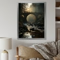 thumbnail image 1 of Designart "Bridges Minimalism Scenery III" Bridges Picture Framed Canvas Prints, 1 of 5