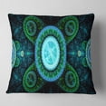 thumbnail image 1 of Designart Bright Blue Psychedelic Relaxing Art - Abstract Throw Pillow - 18x18, 1 of 4