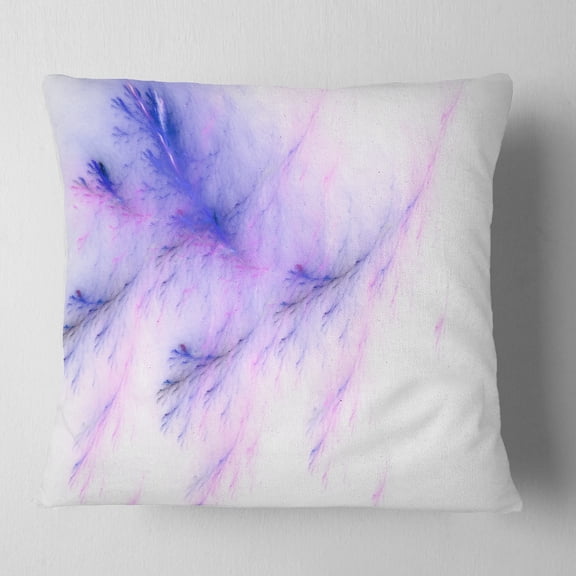 Designart Bright Blue Veins of Marble - Abstract Throw Pillow - 18x18