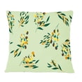 thumbnail image 1 of Designart Bright Eucalyptus Floral Pattern III' Mid-Century Modern Throw Pillow - 12x20, 1 of 2