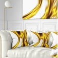 thumbnail image 1 of Designart Bright Gold Texture Pattern - Abstract Throw Pillow - 16x16, 1 of 5