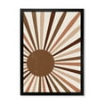 thumbnail image 1 of Designart 'Bright Minimalist Shining Terracotta Sun Rays' Modern Framed Art Print, 1 of 4