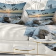 thumbnail image 1 of Designart Bright Sydney Sunset Over Sea - Seascape Throw Pillow - 12x20, 1 of 5