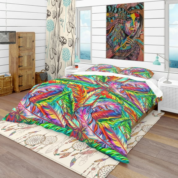 Designart 'Bright Texture' Southwestern Duvet Cover Set