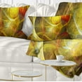 thumbnail image 1 of Designart Bright Yellow Stormy Sky - Abstract Throw Pillow - 12x20, 1 of 5