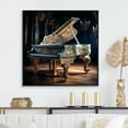 thumbnail image 1 of Designart "Brilliance Of The Baroque Piano" Music Floater Framed Wall Decor, 1 of 5