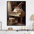 thumbnail image 1 of Designart "Brilliance Of The French Baroque Piano I" Music Floater Framed Wall Decor, 1 of 5