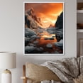 thumbnail image 1 of Designart "Brilliance Sunset Glacier Icy wall decor I" Landscape & Nature Floater Framed Canvas Wall Art, 1 of 7