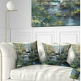 thumbnail image 1 of Designart Brook and Rocks Oil Painting - Landscape Painting Throw Pillow - 18x18, 1 of 5