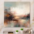 thumbnail image 1 of Designart "Brown Abstracted Nature I" Abstract Landscape Wall Art Print, 1 of 5
