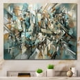 thumbnail image 1 of Designart "Brown And Green A Marble Effect" Abstract Marble Wall Art Print, 1 of 5